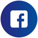 Ikona Facebooka na niebieskim tle
